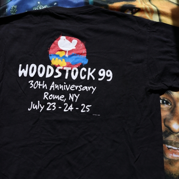 Vintage Other - Vintage Woodstock 1999 Rome, NY DMX XL rap tee music rock festival concert roll